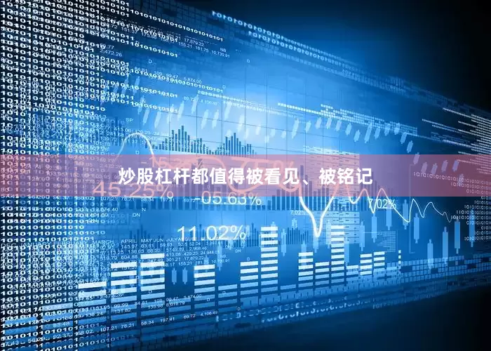 炒股杠杆都值得被看见、被铭记